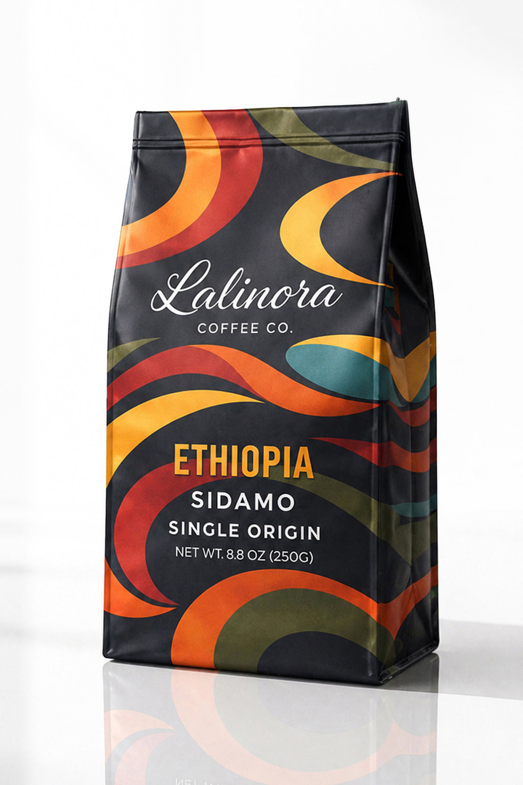Ethiopia Sidamo Çekirdek Kahve 250G Espresso & Filtre SCA 87 Puan Single Origin Nitelikli