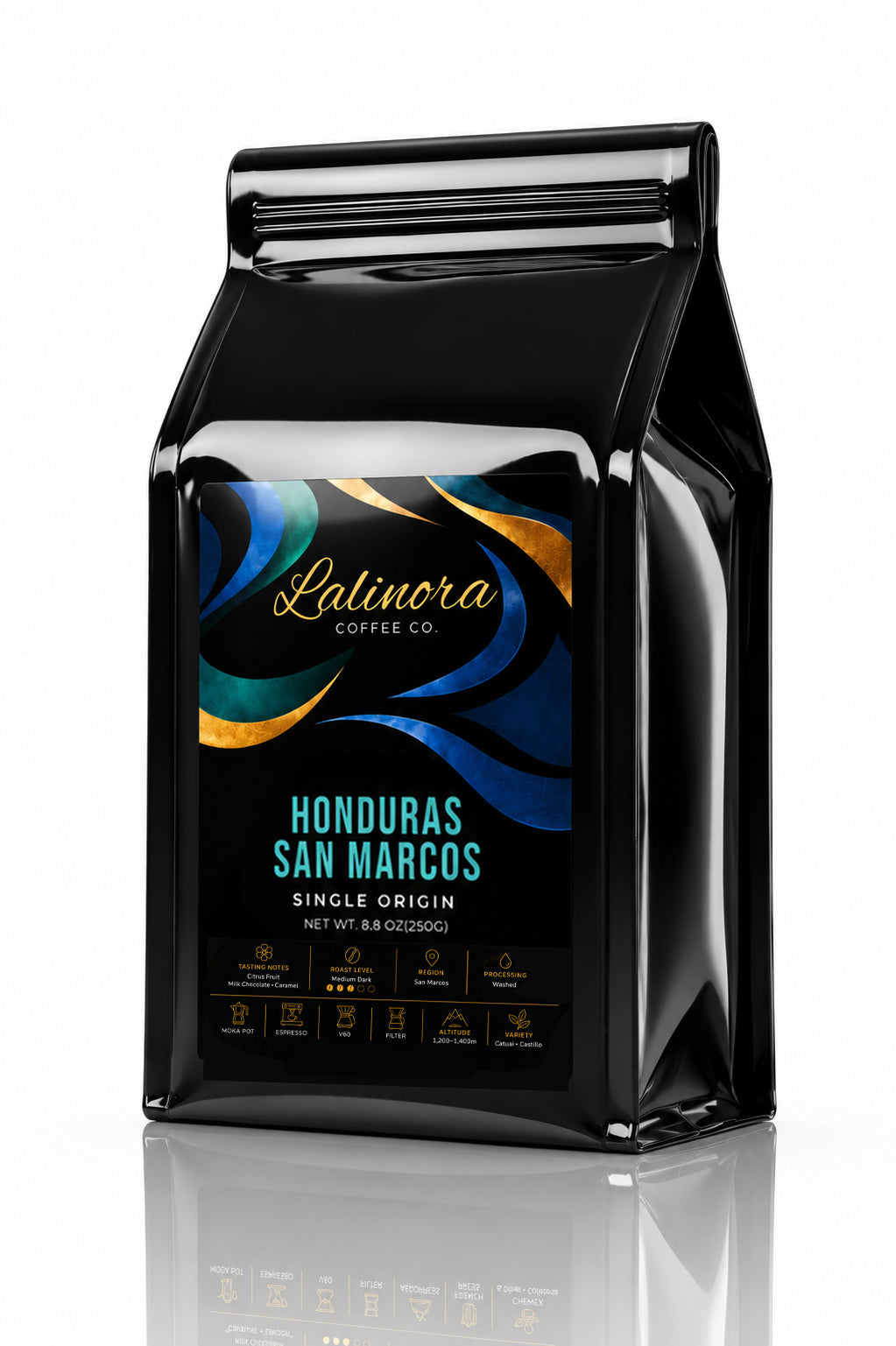 Honduras San Marcos G2 Espresso & Filtre Çekirdek Kahve Single Origin Nitelikli 250G