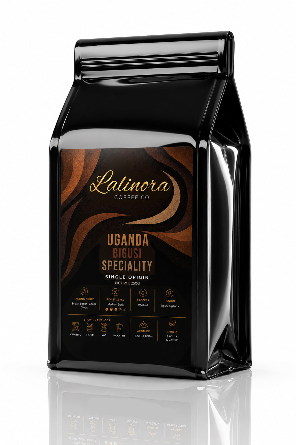 Uganda Bigusi Speciality G1 Espresso & Filtre Çekirdek Kahve Nitelikli Single Origin