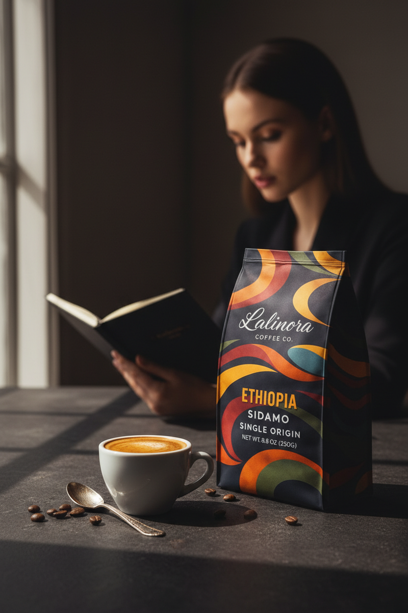 Ethiopia Sidamo - SCA 87 Puan %100 Arabica Single Origin Espresso Filtre Çekirdek Kahve – 250 g - Görsel 3