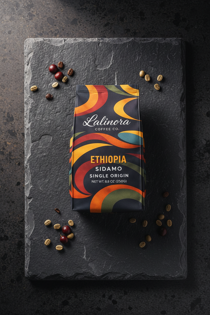 Ethiopia Sidamo - SCA 87 Puan %100 Arabica Single Origin Espresso Filtre Çekirdek Kahve – 250 g